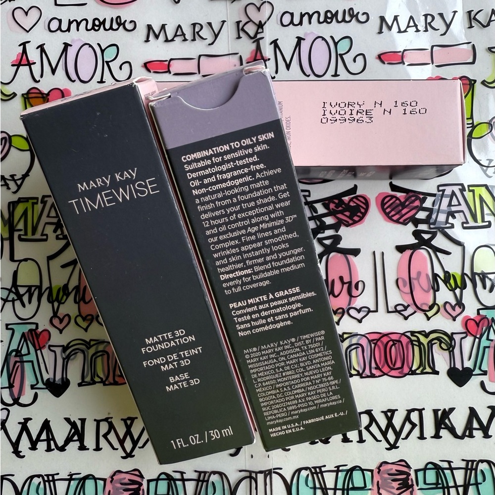 Mary Kay TimeWise Matte 3D Foundation - Ivory N 160